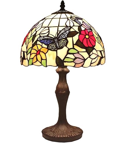 Amazon.co.jp : ステンドグラステーブルランプ ティファニー風